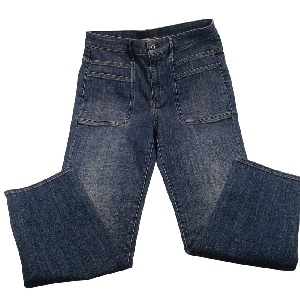 WHITE HOUSE BLACK MARKET WHBM Slim Ankle Extra‎ High Rise Jeans Blue Denim 10